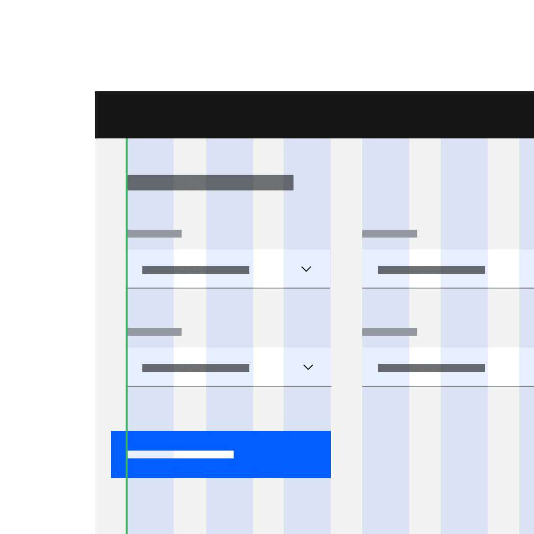 Do apply different grid modes to different components (like input fields with labels and tiles).